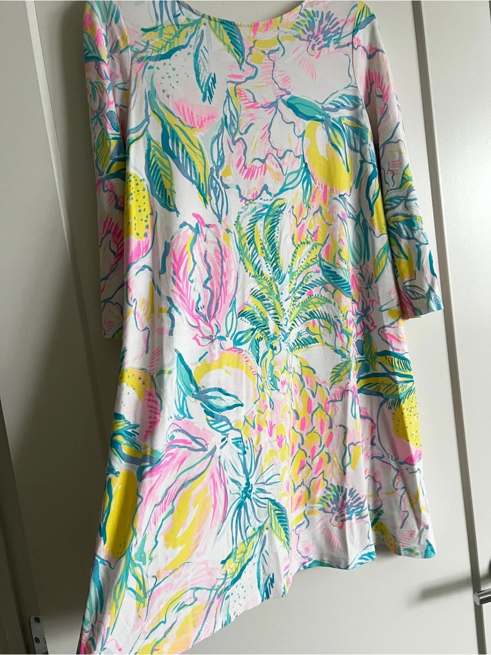 Lilly Pulitzer Ophelia Swing Dress Multi Fiesta Bamba Medium Lattice Back Dress - Picture 8 of 16